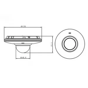IP-камера DAHUA IPC-HDB4300F-PT IP-камера DAHUA IPC-HDB4300F-PT
